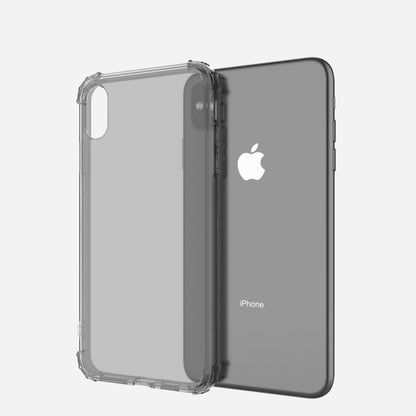 For iPhone XS Max Shockproof Transparent TPU Soft Case