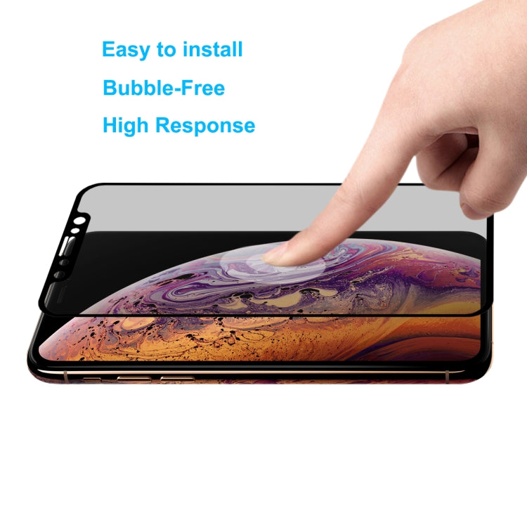 For iPhone XS Max ENKAY Hat-Prince 0.26mm 9H 6D Privacy Anti-glare Full Screen Tempered Glass Film, iPhone XS Max