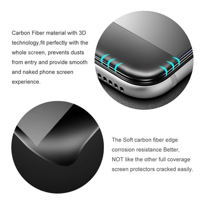 For iPhone 11 / XR Carbon Fiber Soft Edges Tempered Glass Film, For iPhone XR