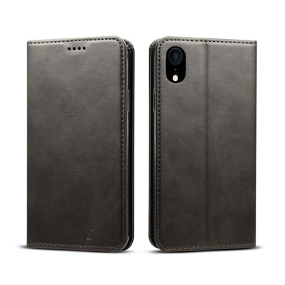 For iPhone XR Suteni Calf Texture Horizontal Flip Leather Case with Holder & Card Slots & Wallet, iPhone XR
