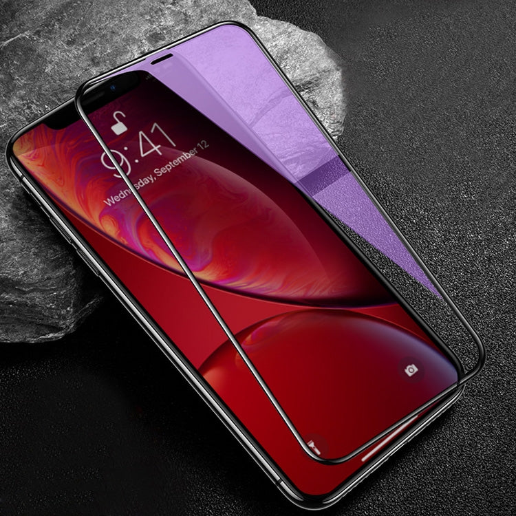 For iPhone 11 / XR mocolo 0.33mm 9H 3D Round Edge Anti Blue-ray Tempered Glass Film, iPhone XR