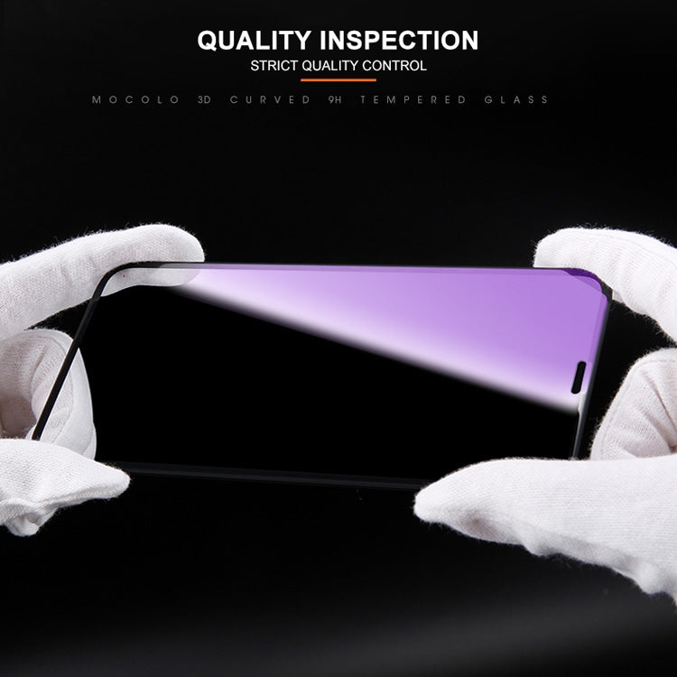 For iPhone 11 / XR mocolo 0.33mm 9H 3D Round Edge Anti Blue-ray Tempered Glass Film, iPhone XR