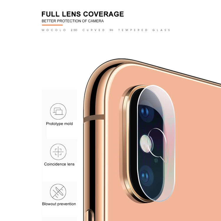 For iPhone XR mocolo 0.15mm 9H 2.5D Round Edge Rear Camera Lens Tempered Glass Film, iPhone XR