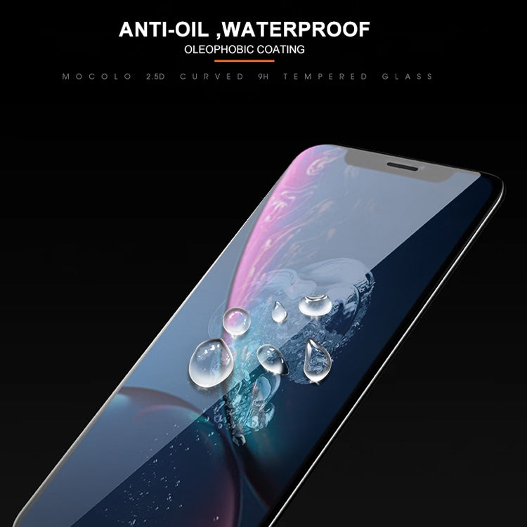 For iPhone 11 / XR mocolo 0.33mm 9H 2.5D Silk Print Tempered Glass Film, iPhone XR