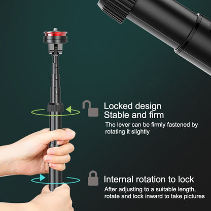 Aluminum Alloy Mobile Phone Bluetooth Selfie Stick Live Floor Tripod Bracket, Height: 1.5m, Height: 1.5m