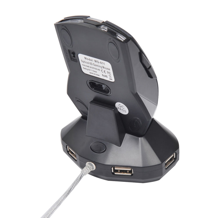 MZ-011 2.4GHz 1600DPI Wireless Rechargeable Optical Mouse with HUB Function, Blue, Silver, Black, Black Silver, White + Royal Blue, Pearl White