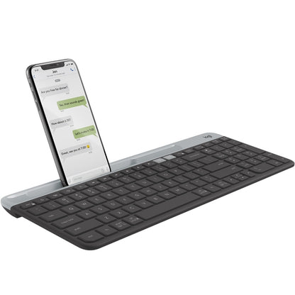 Logitech K580 Dual Modes Thin and Light Multi-device Wireless Keyboard with Phone Holder