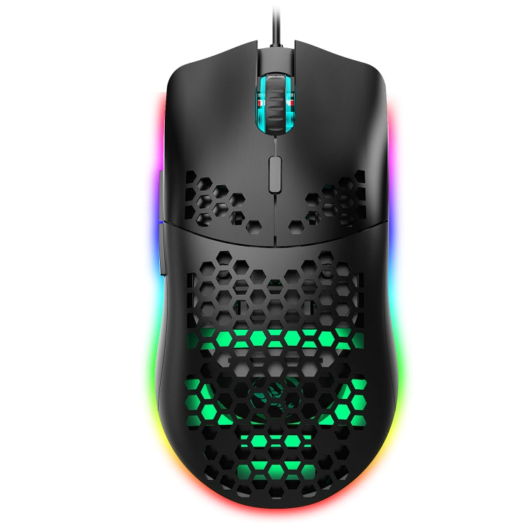 HXSJ J900 6 Keys RGB Lighting Programmable Gaming Wired Mouse (White), J900(Black), J900(White)
