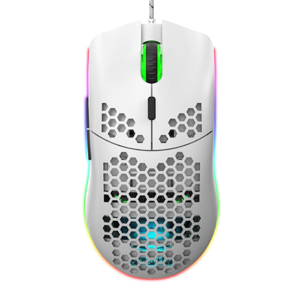 HXSJ J900 6 Keys RGB Lighting Programmable Gaming Wired Mouse (White), J900(Black), J900(White)