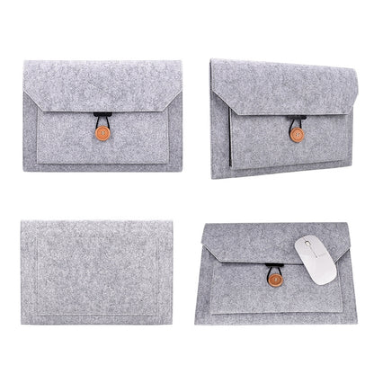 ND06 Multi-purpose Felt Button Laptop Inner Bag for 12.5 inch Laptop, 12.5 inch