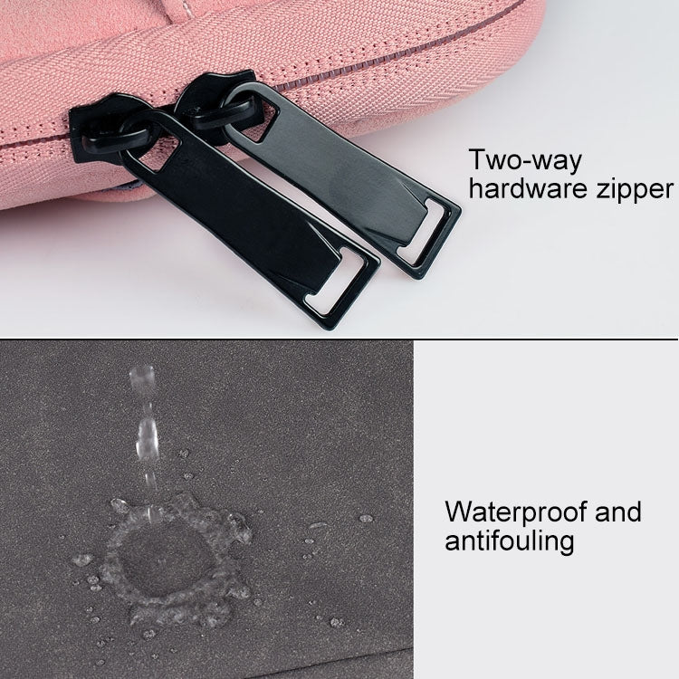 ST06S Waterproof PU Leather Zipper Hidden Portable Strap One-shoulder Handbag for 13.3 inch Laptops, with Magic Stick & Suitcase Belt, ST06S 13.3 inch Dark Gray, ST06S 13.3 inch Pink, ST06S 13.3 inch Light Grey