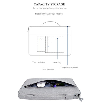 Bolso de mano ND04 de tela Oxford impermeable para portátiles de 13,3 pulgadas, con correa para carrito de baúl, 13,3 pulgadas