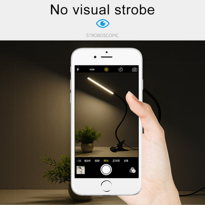 LED Desk Lamp 8W Folding Adjustable Eye Protection Table Lamp, USB Plug-in Version, USB Plug-in Version(Black), USB Plug-in Version(White)