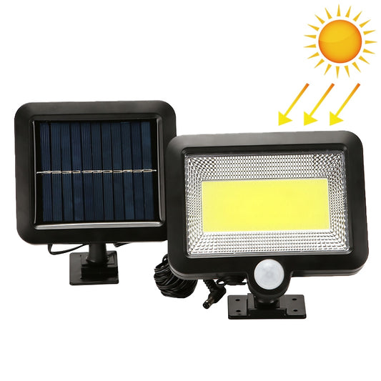 Solar Wall Light COB Separate Human Body Induction Garden Light Waterproof Outdoor Lighting Street Light, 100 COB