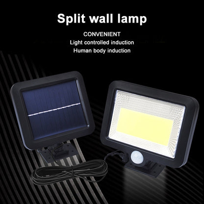 Solar Wall Light COB Separate Human Body Induction Garden Light Waterproof Outdoor Lighting Street Light, 100 COB