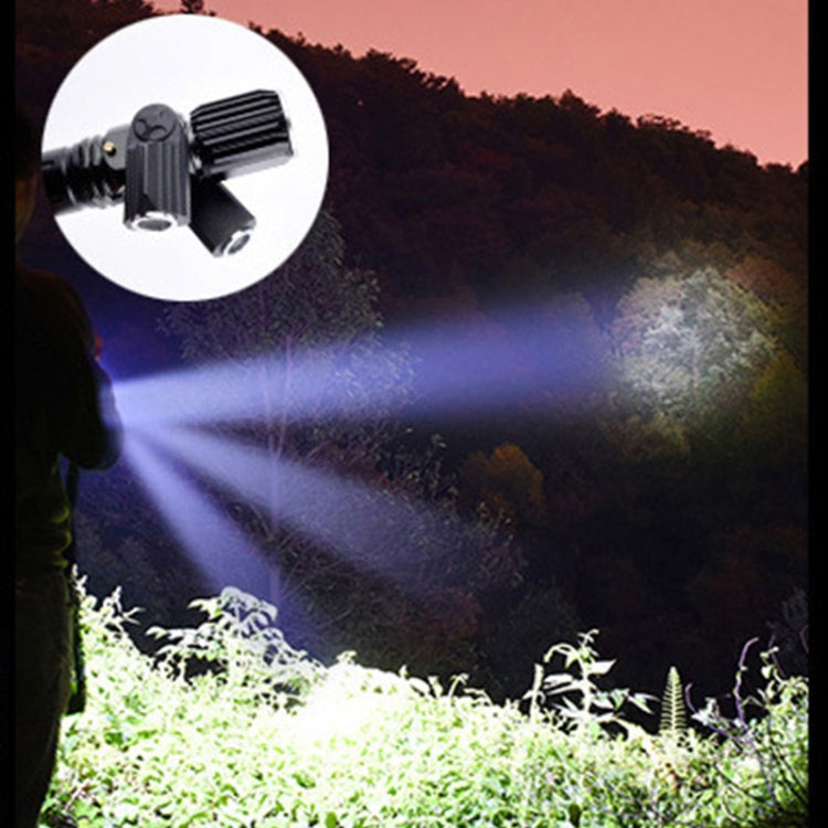 KS-738 USB Charging Waterproof T6+XPE Zoomable LED Flashlight with 4-Modes, KS-738