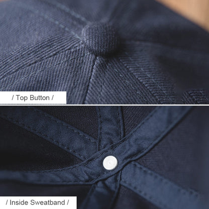 Gorro marinero clásico retro de color liso con puños tipo melón, color liso