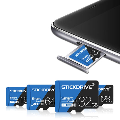 Cartão de memória STICKDRIVE TF (Micro SD) de 128 GB, alta velocidade U3, azul e preto.