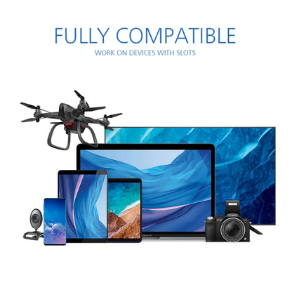 Cartão de memória STICKDRIVE TF (Micro SD) de 128 GB, alta velocidade U3, azul e preto.