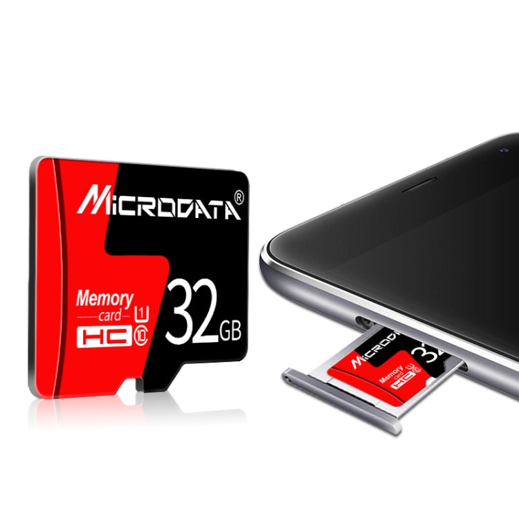 Cartão de memória MICRODATA 16GB U1 TF (Micro SD) vermelho e preto, 16GB