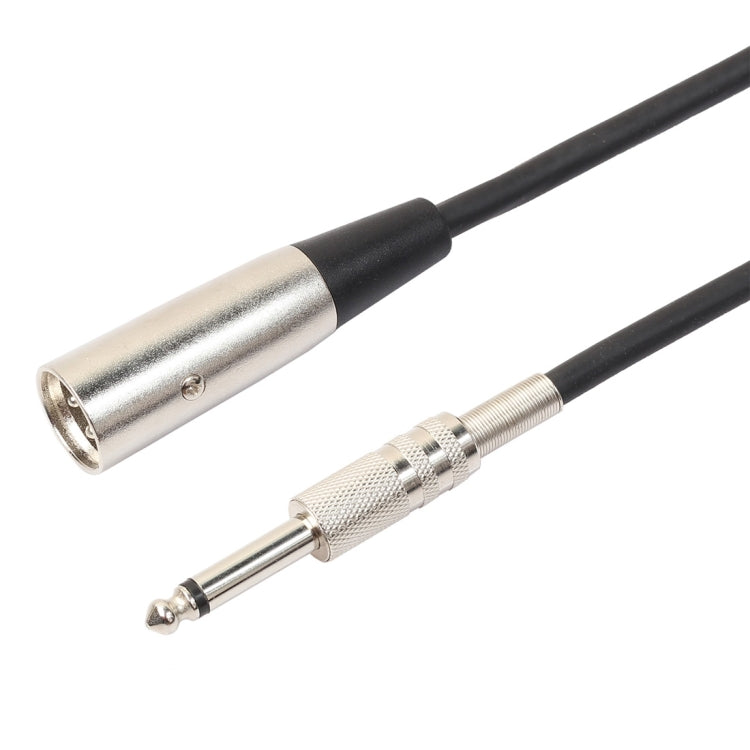 3-Pin Male to 1/4 inch (6.35mm) Mono Shielded Microphone Audio Cord Cable, Length: 1.8m, Length: 3m, Length: 5m, Length: 7.6m, Length: 10m