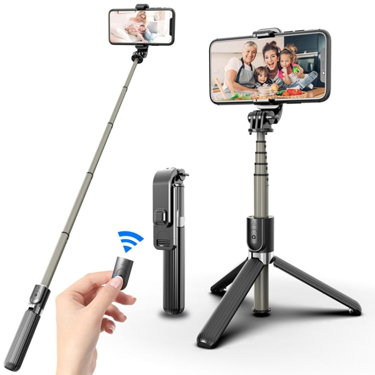 L03 Aluminum Alloy Foldable Bluetooth Tripod Selfie Stick, L03 White, L03 Black