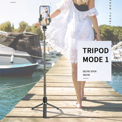 L03 Aluminum Alloy Foldable Bluetooth Tripod Selfie Stick, L03 White, L03 Black