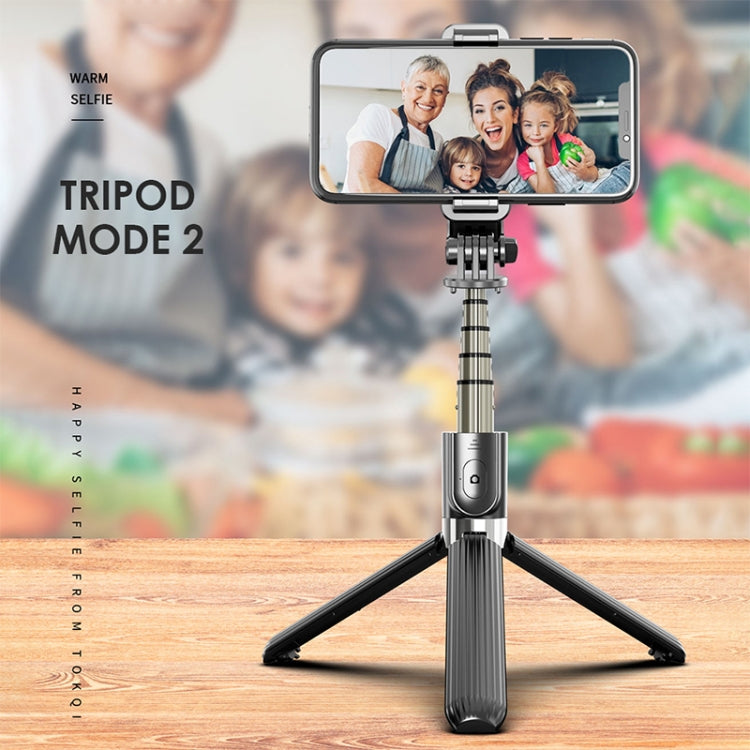 L03 Aluminum Alloy Foldable Bluetooth Tripod Selfie Stick, L03 White, L03 Black