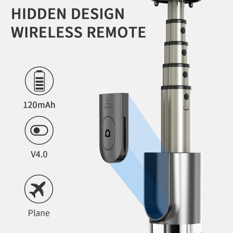 L03 Aluminum Alloy Foldable Bluetooth Tripod Selfie Stick, L03 White, L03 Black