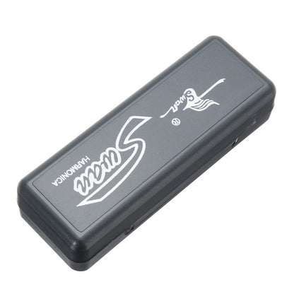 Harmónica diatónica Swan SW1020-7 de 10 furos para blues, ideal para adultos, estudantes, crianças e principiantes. Harmónica polifónica SW1020-7 de 10 furos.