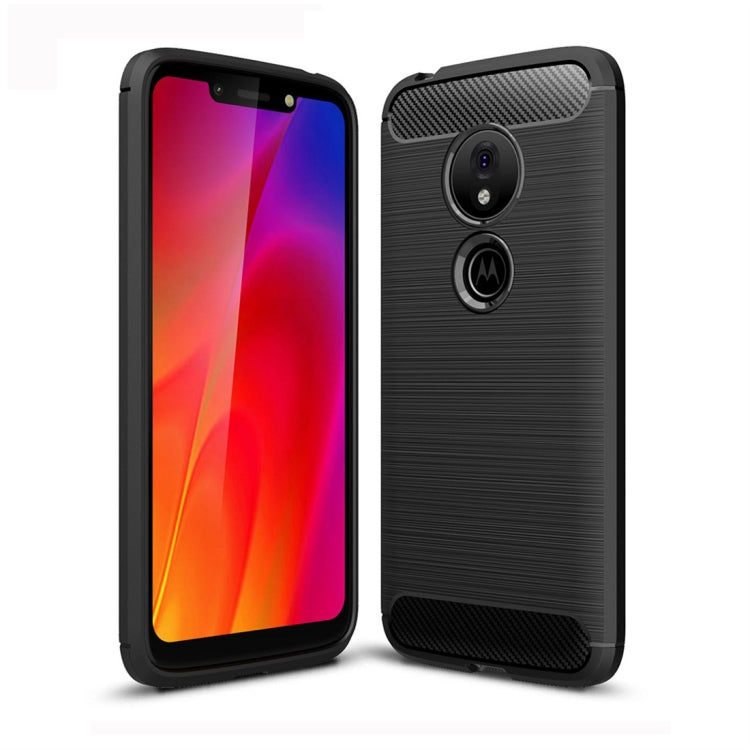 Brushed Texture Carbon Fiber TPU Case for Motorola Moto G7 Play EU Version, For Moto G7 Play EU