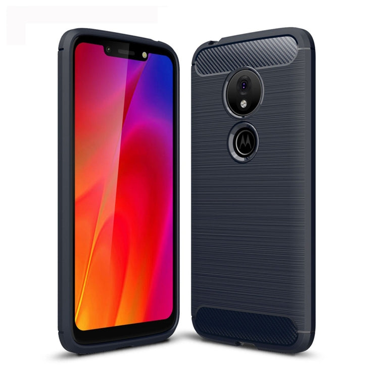 Brushed Texture Carbon Fiber TPU Case for Motorola Moto G7 Play EU Version, For Moto G7 Play EU
