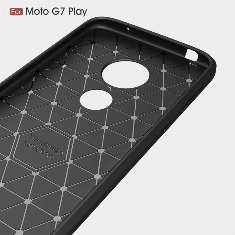 Brushed Texture Carbon Fiber TPU Case for Motorola Moto G7 Play EU Version, For Moto G7 Play EU