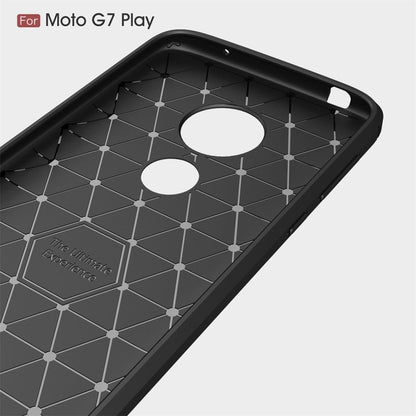 Brushed Texture Carbon Fiber TPU Case for Motorola Moto G7 Play EU Version, For Moto G7 Play EU