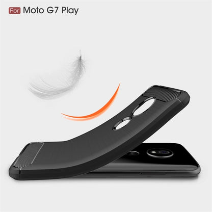 Brushed Texture Carbon Fiber TPU Case for Motorola Moto G7 Play EU Version, For Moto G7 Play EU