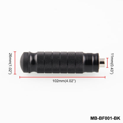 MB-BF001-BK Universal Motorcycle Modified Rear Seat Pedal, One Pair, MB-BF001-BK