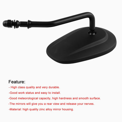Espejo retrovisor giratorio mate modificado MB-MR008-BK para motocicleta Harley-Davidson XL 883 1200.