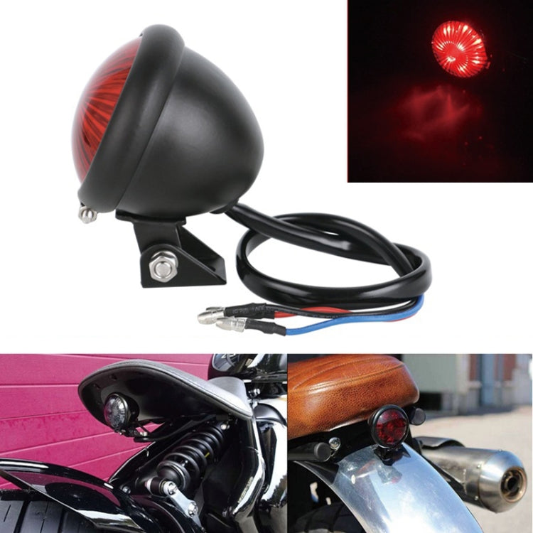 Speedpark 12V Motorcycle Modified Tail Light Brake Light for Harley, For Harley(Black), For Harley(Black Red), For Harley(Silver+Black), For Harley(Silver+Red)