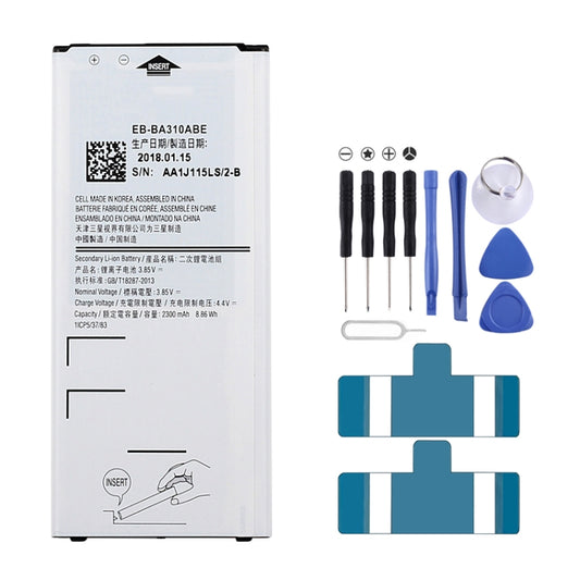 2300mAh Rechargeable Li-ion Battery EB-BA310ABE for Galaxy A3 (2016), A310F, A310F/DS, A310M, A310M/DS, A310Y, For A3 (2016)