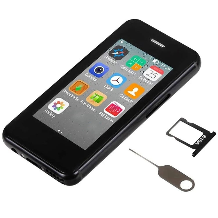 Ecrã de 2,45 polegadas, Android 5.1, processador quad-core MTK6580, compatível com Bluetooth/Wi-Fi, rede 3G, 1 GB de RAM + 8 GB de armazenamento + 32 GB de cartão TF.