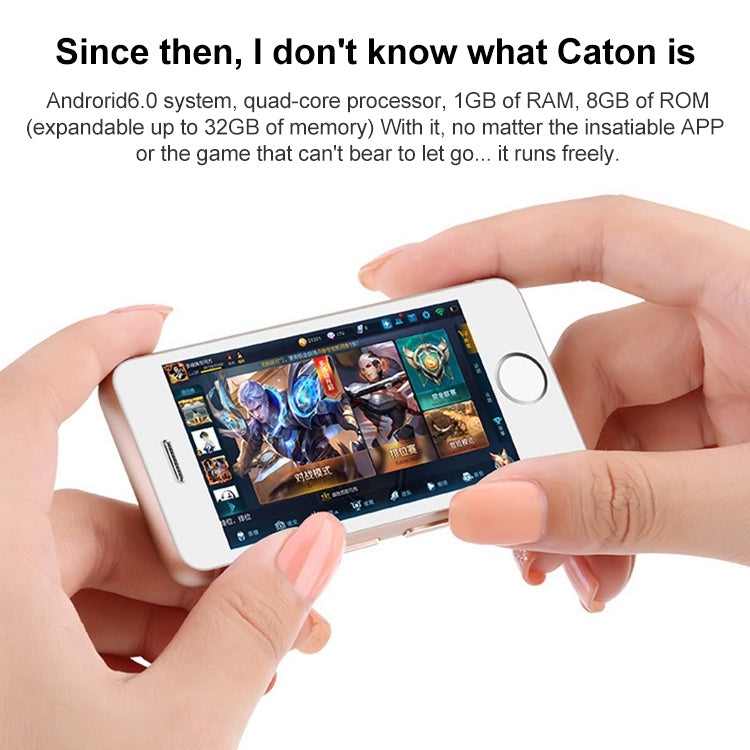 Ecrã de 2,45 polegadas, Android 5.1, processador quad-core MTK6580, compatível com Bluetooth/Wi-Fi, rede 3G, 1 GB de RAM + 8 GB de armazenamento + 32 GB de cartão TF.