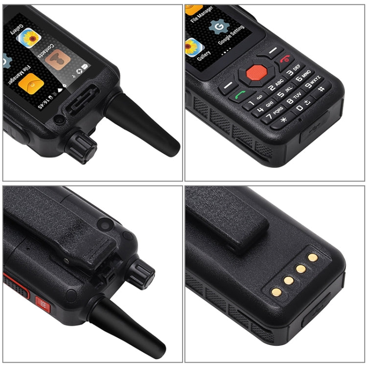 À prova de água, pó e choques, ecrã de 2,4 polegadas, Android 7.1, processador quad-core MTK6739 até 1,3 GHz, rede 4G, Dual SIM.