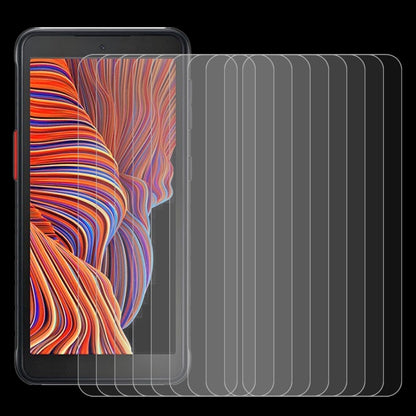 Para Samsung Galaxy Xcover 5, 10 unidades, 0,26 mm, dureza superficial 9H, 2,5D, película de vidrio templado a prueba de explosiones, no cubre toda la pantalla. Para Samsung Galaxy Xcover 5 (10 unidades)