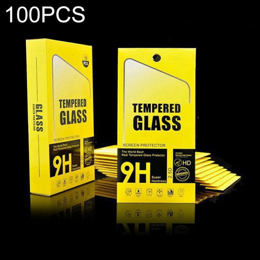 100 PCS Tempered Glass Film Screen Protector Package Packing Paper Box, 100 PCS
