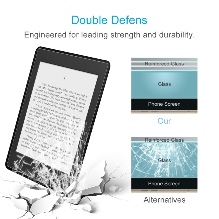 9H 2.5D Frosted Explosion-proof Tempered Glass Film for Amazon Kindle Paperwhite Lite, Frosted