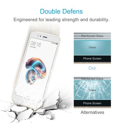 50 PCS for Xiaomi Mi 5X / A1 0.26mm 9H Surface Hardness 2.5D Explosion-proof Full Screen Tempered Glass Screen Film, No Retail Package, For Mi 5X (50 PCS)