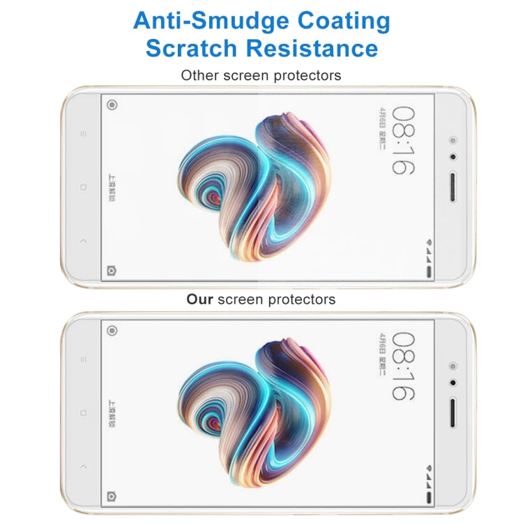 50 PCS for Xiaomi Mi 5X / A1 0.26mm 9H Surface Hardness 2.5D Explosion-proof Full Screen Tempered Glass Screen Film, No Retail Package, For Mi 5X (50 PCS)