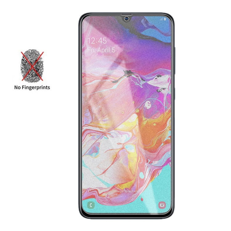 Non-Full Matte Frosted Tempered Glass Film for Galaxy A70, For Galaxy A70 (1 PC)