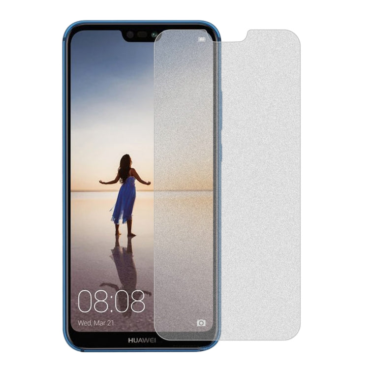 Non-Full Matte Frosted Tempered Glass Film for Huawei P20 Lite, For Huawei P20 Lite (1 PC)
