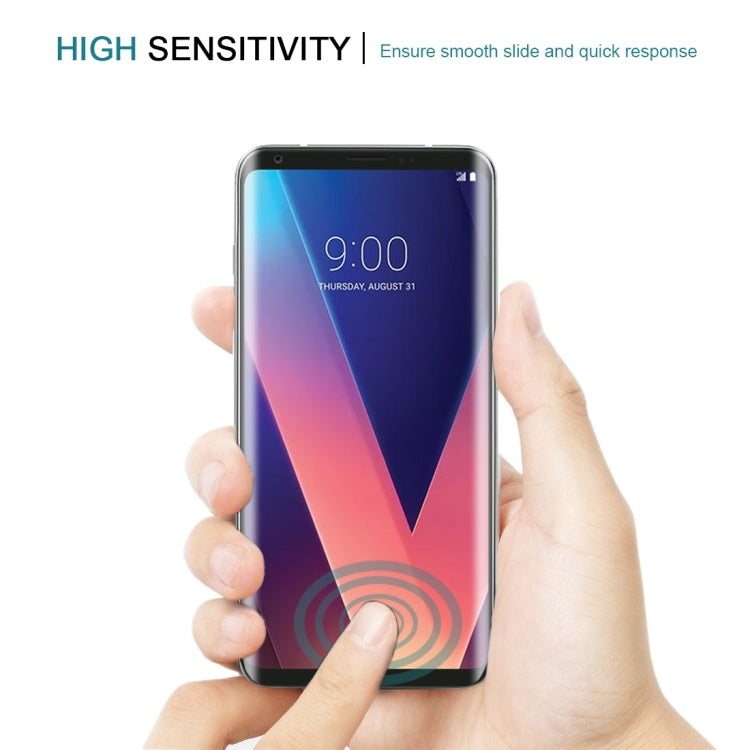 For LG V30 0.26mm 9H Surface Hardness 3D Curved Full Screen Tempered Glass Screen Protector, For LG V30, For V30